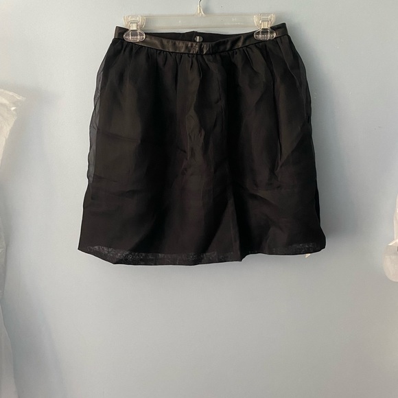 Tibi Silk Mini Skirt with Leather Waistband (+ BOGO SALE!) - Picture 3 of 16
